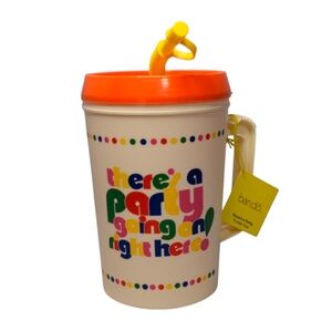 ban.do There's a Party 32 oz. Tumbler with Lid & Straw Trucker Cup Hospi…